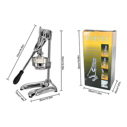 BlendX SteelPress – Manual Stainless Steel Citrus & Pomegranate Juicer