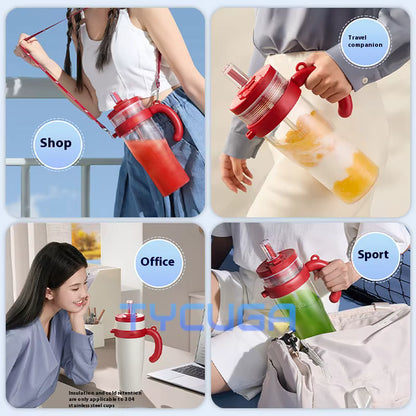 BlendX Titan 18-Blade Juicer Cup – 1000ml Dual-Lid Wireless Ice-Crushing Blender